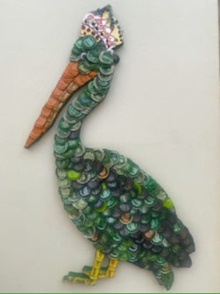 Eclectic Green Pelican